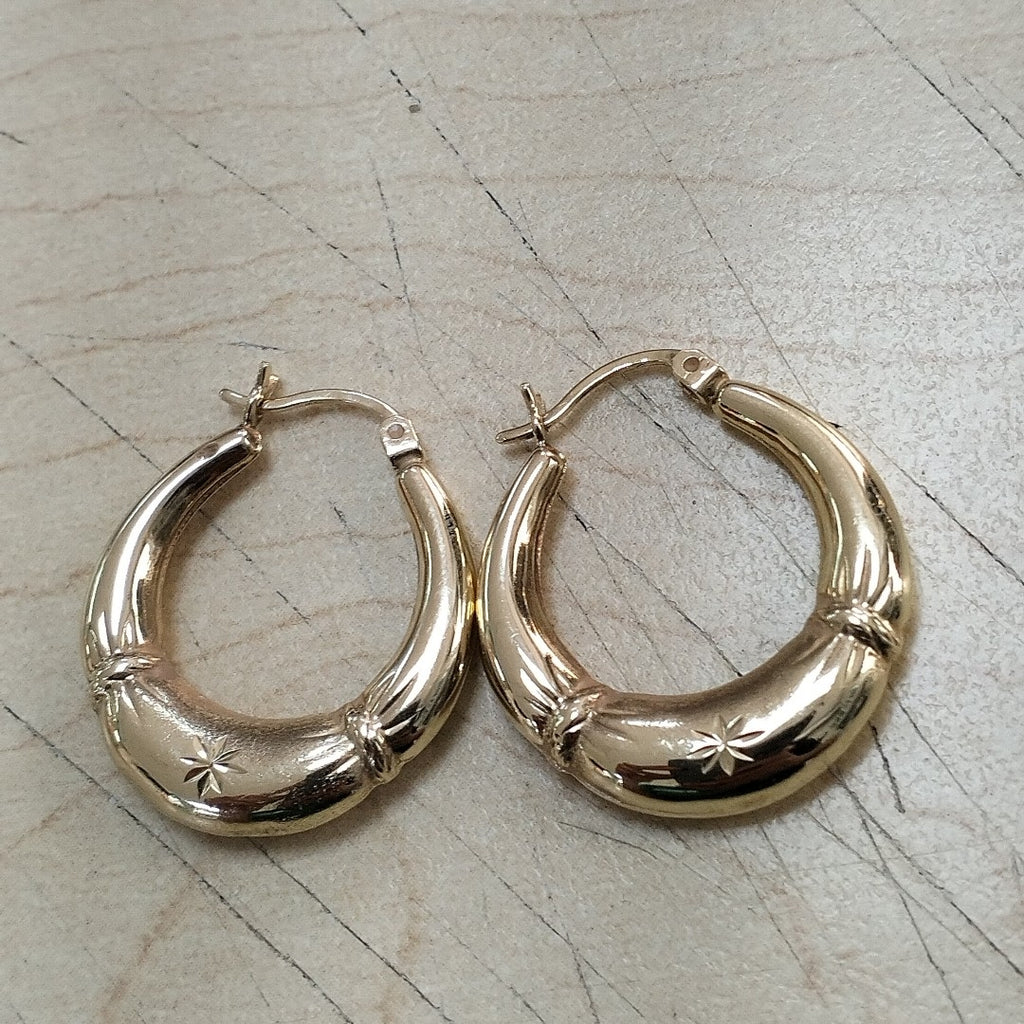 ARRACADAS PAR ORO 14 K 2.8 GRMS (SEMINUEVO)