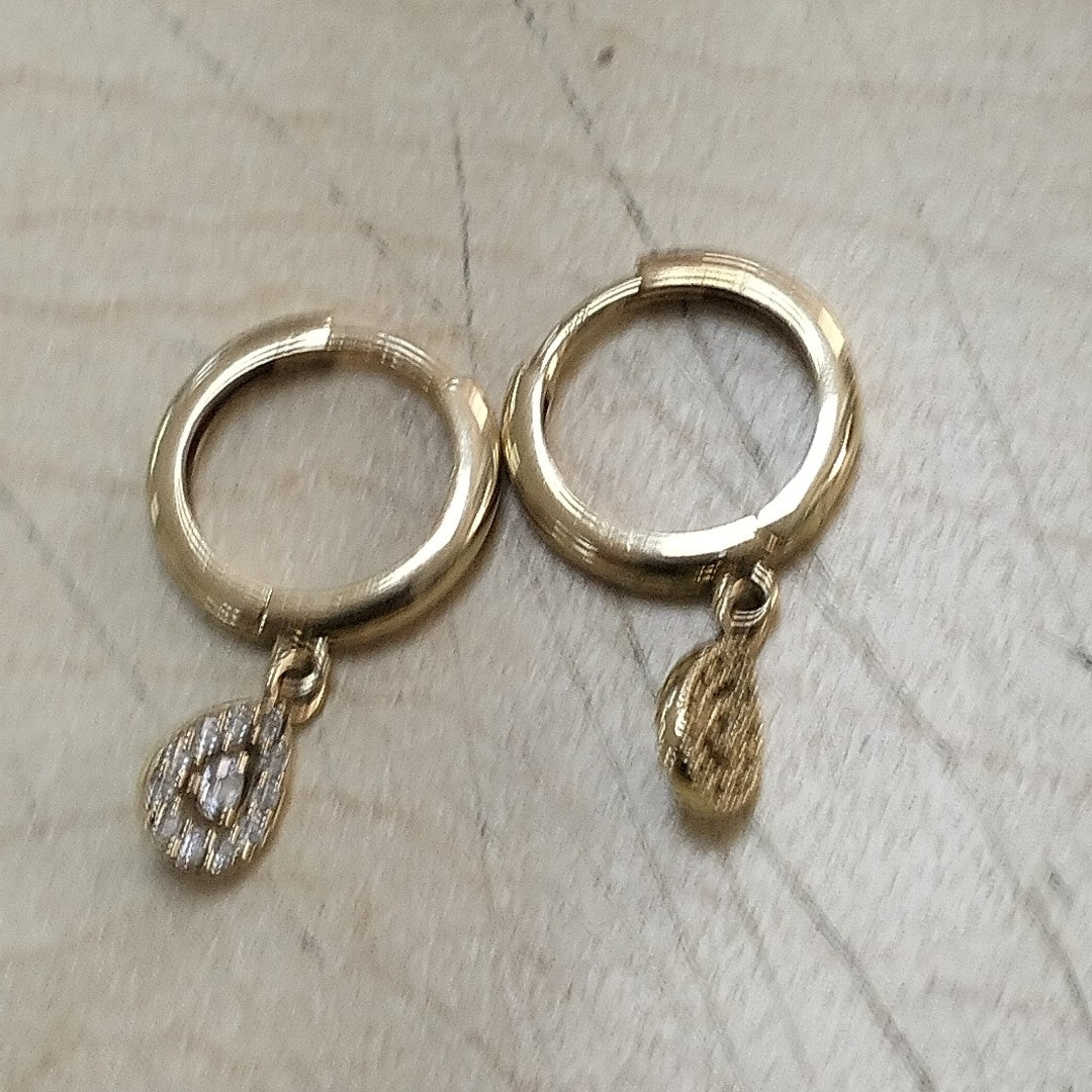 ARETES PAR ORO 14 K 2.1 GRMS (SEMINUEVO)