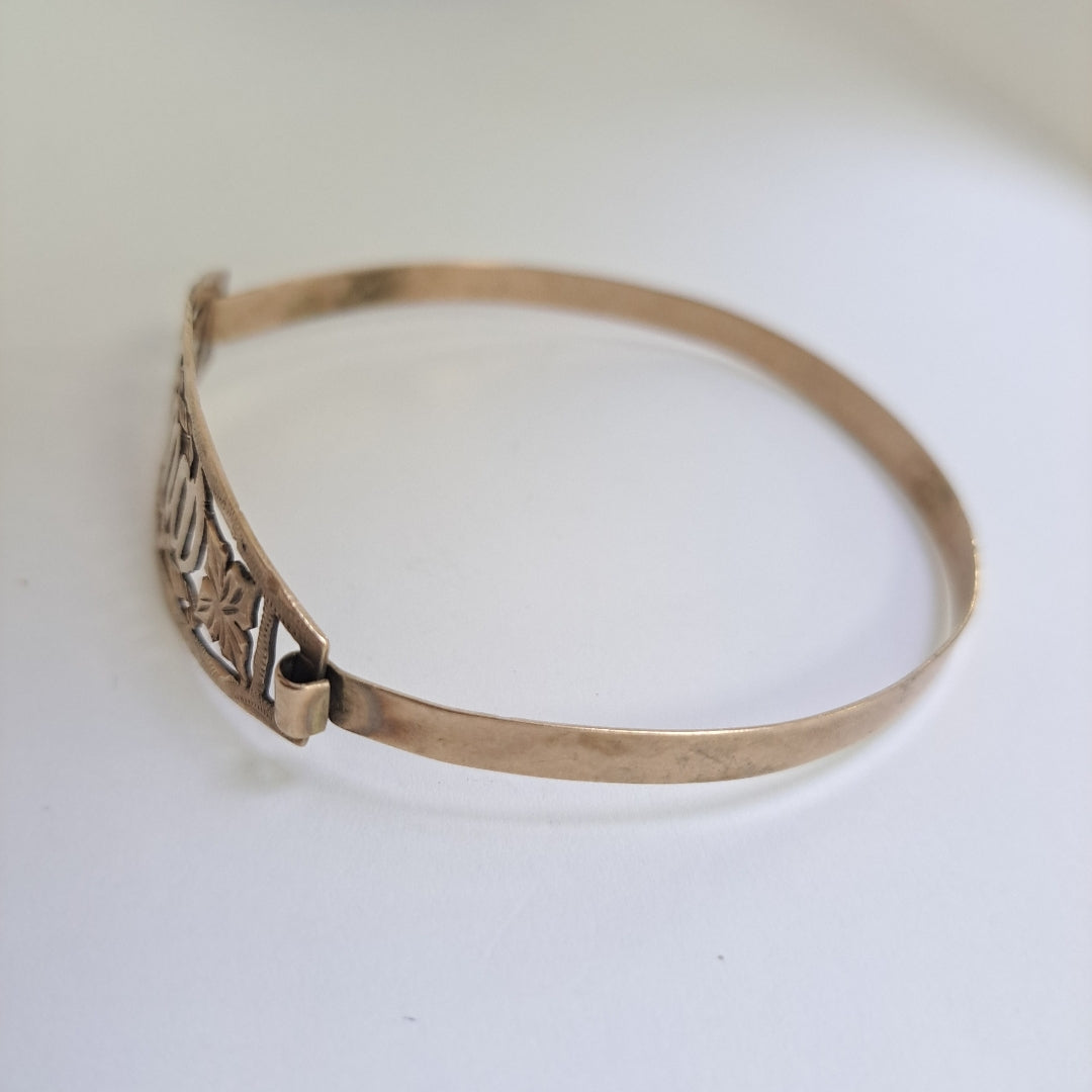 PULSERA RIGIDA ORO 8 K 8,40 GRMS (SEMINUEVO)