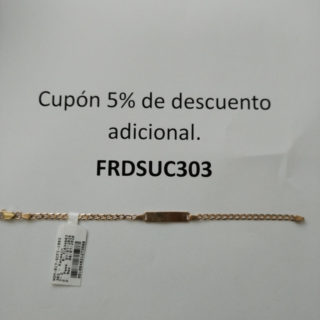 ESCLAVA ORO 10 K 2.8 GRMS (SEMINUEVO)