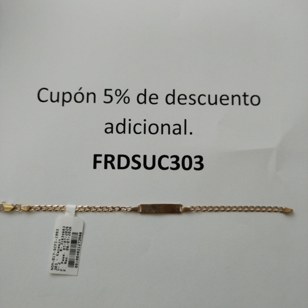 ESCLAVA ORO 10 K 2.8 GRMS (SEMINUEVO)