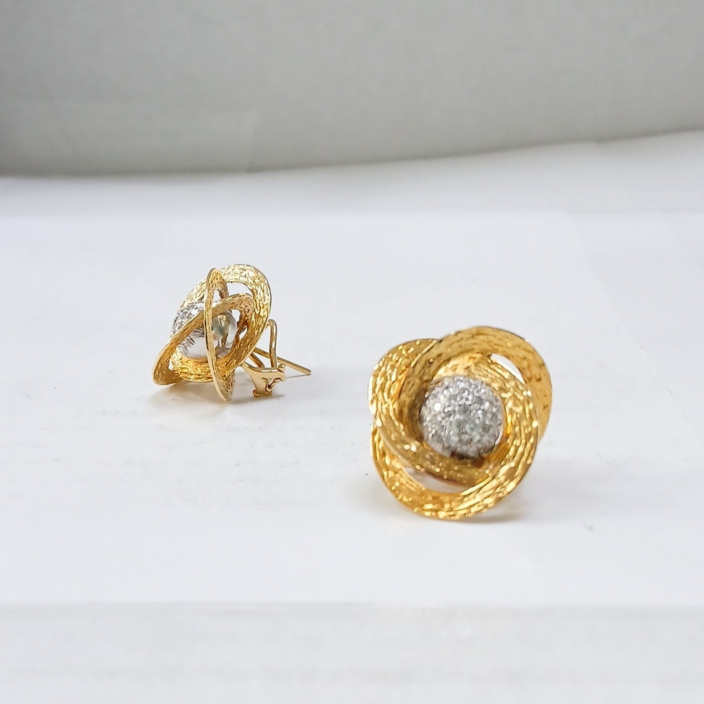 ARETES PAR ORO 18 K 13.4 GRMS (SEMINUEVO)