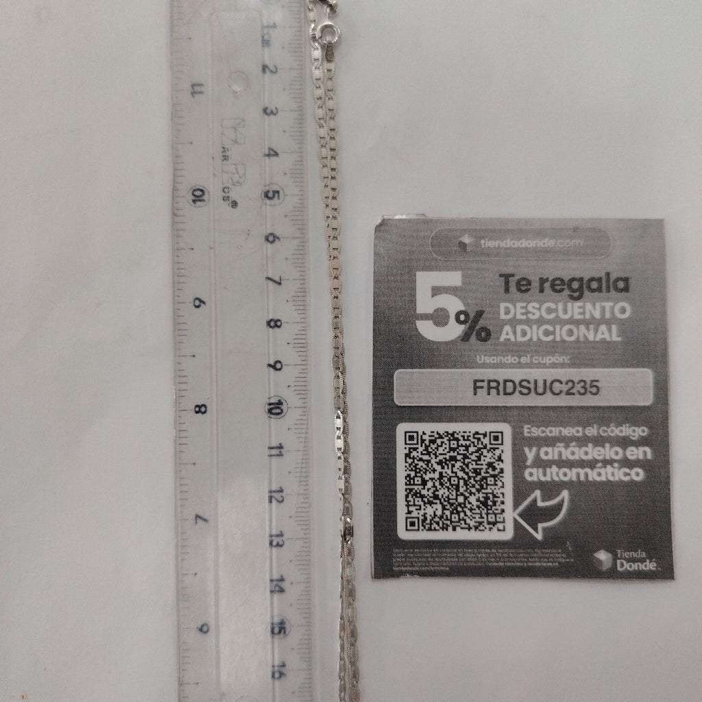 CADENA, CRUCIFIJO PLATA 8.3 GRMS (SEMINUEVO)