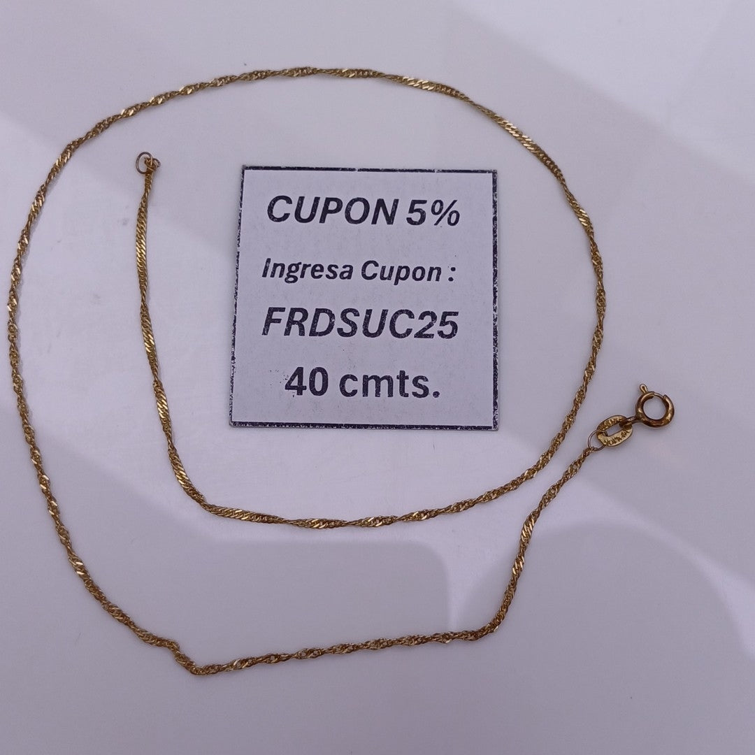 CADENA ORO 10 K 1,50 GRMS (SEMINUEVO)