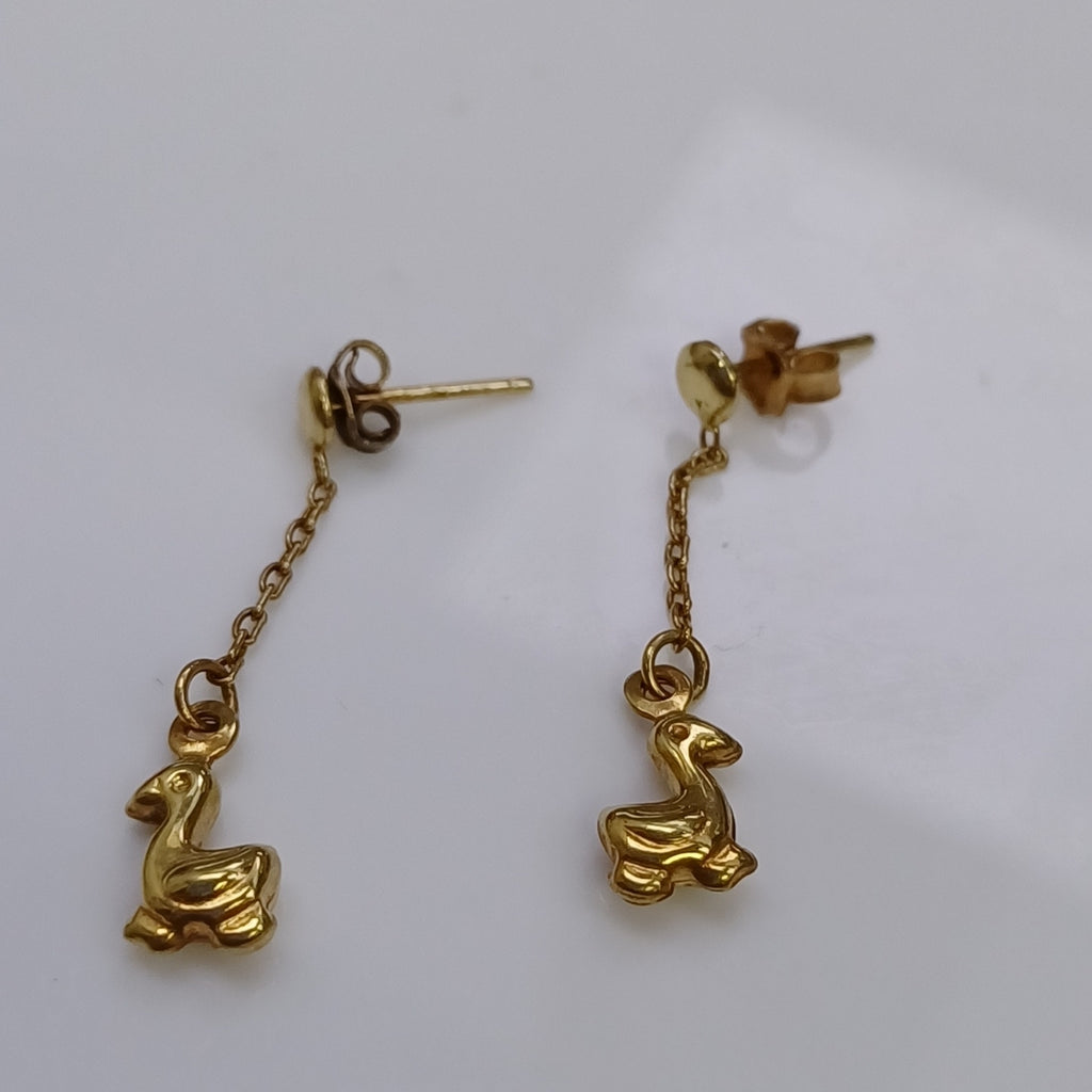ARETES PAR ORO 10 K 1,10 GRMS (SEMINUEVO)