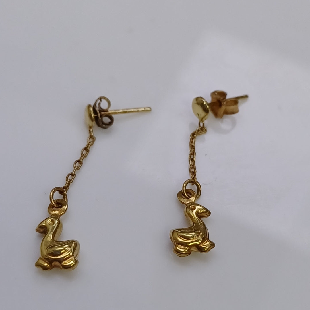 ARETES PAR ORO 10 K 1,10 GRMS (SEMINUEVO)