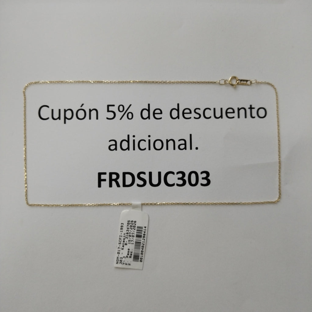 CADENA ORO 14 K 1.3 GRMS (SEMINUEVO)