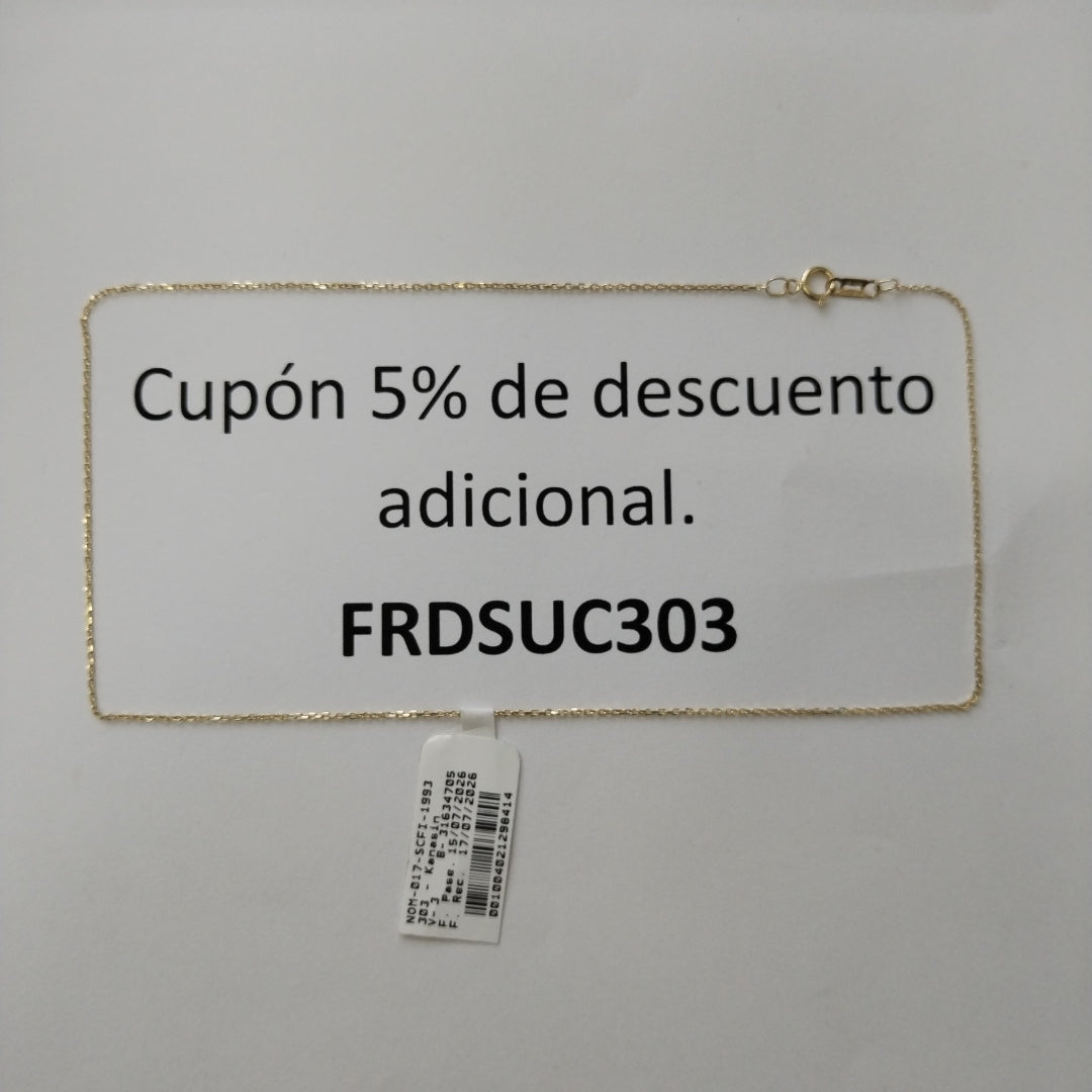 CADENA ORO 14 K 1.3 GRMS (SEMINUEVO)