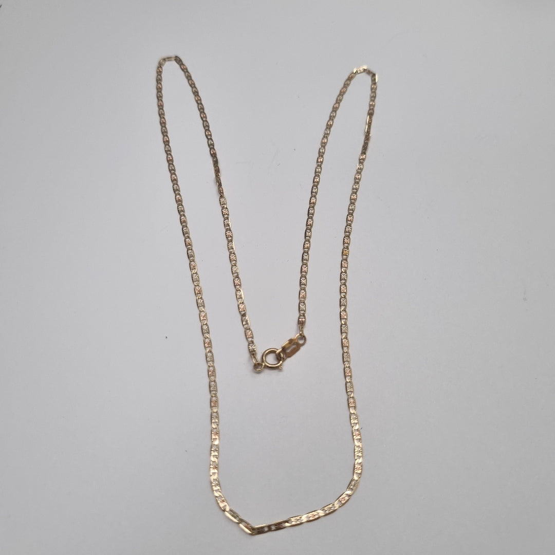 CADENA ORO, ORO COMBINADO 10 K 2.7 GRMS (SEMINUEVO)