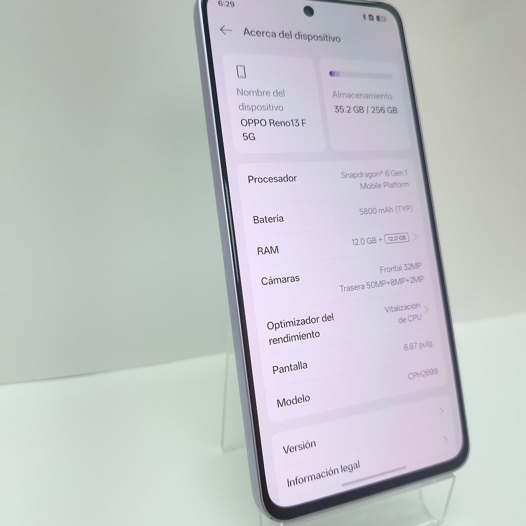 CELULAR OPPO RENO 13F 5G CPH2699 (2025) 256 GB 12 GB RAM (SEMINUEVO)