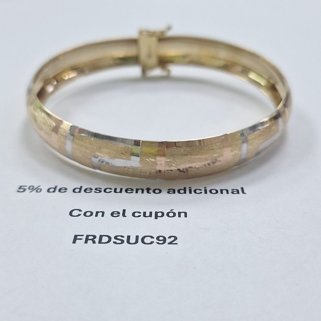 PULSERA RIGIDA ORO 10 K 7.3 GRMS (SEMINUEVO)