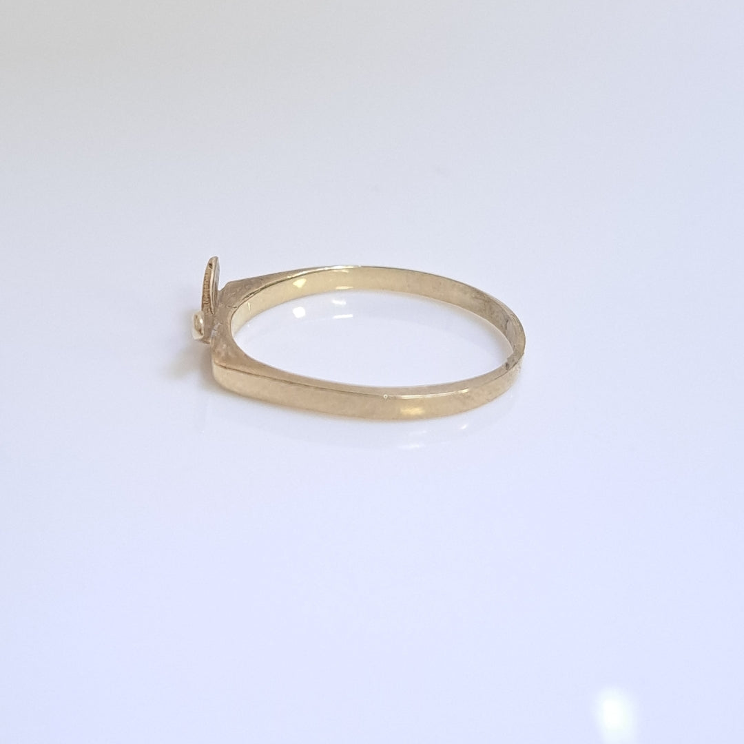 ANILLO DE GRADUACIÓN ORO 10 K 1.3 GRMS (SEMINUEVO)