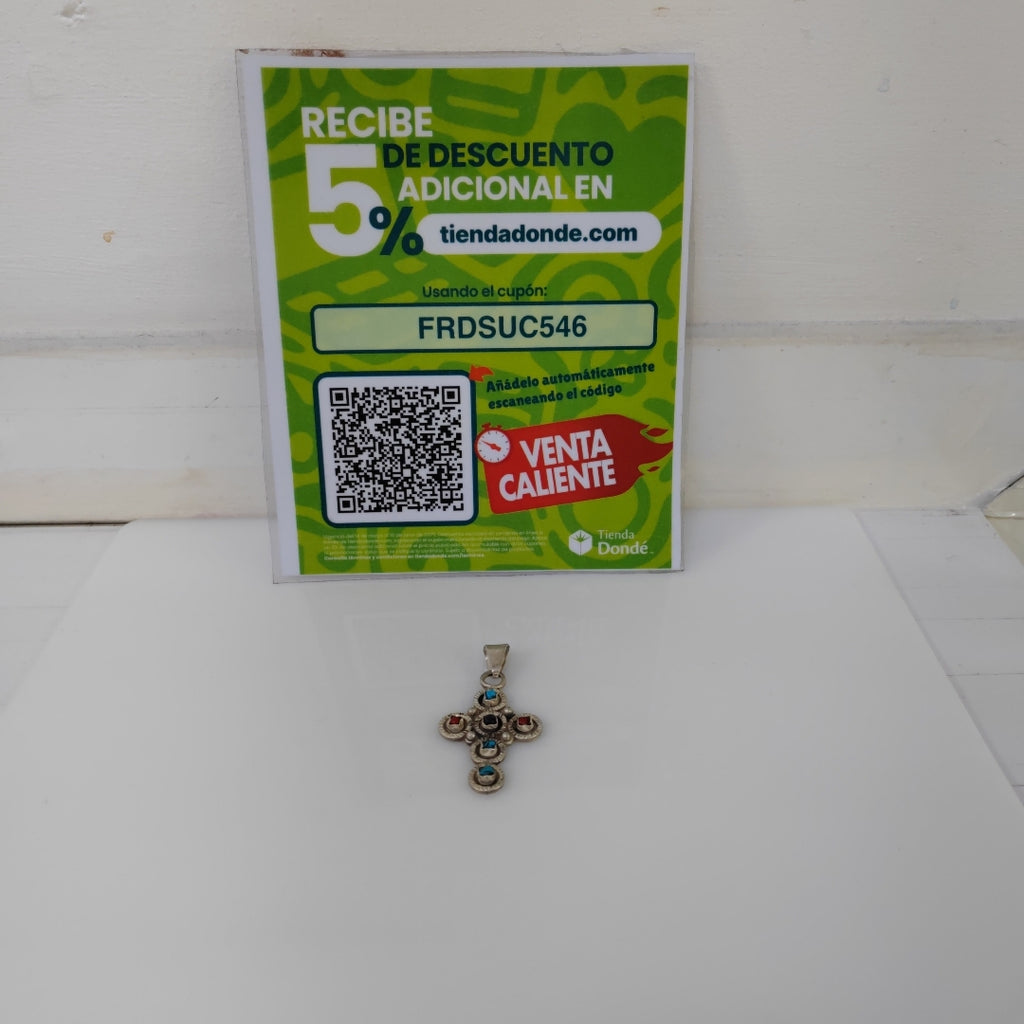 CRUZ, DIJE PLATA 9.6 GRMS (SEMINUEVO)