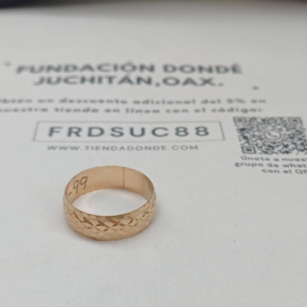 ARGOLLA ORO 10 K 2,10 GRMS (SEMINUEVO)