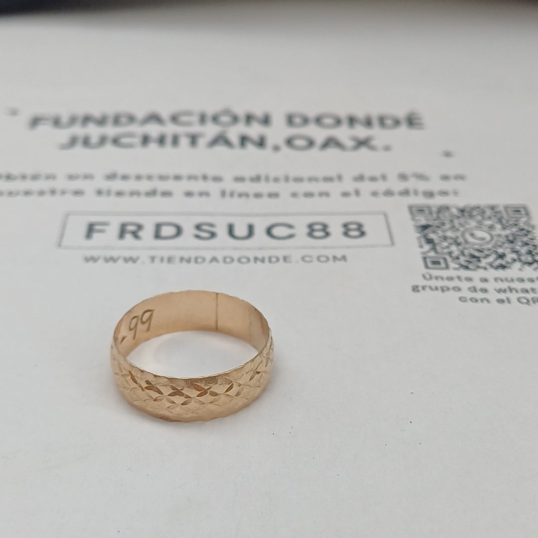 ARGOLLA ORO 10 K 2,10 GRMS (SEMINUEVO)