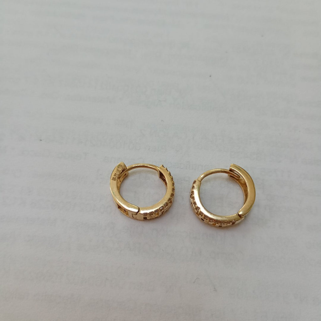 ARRACADAS PAR ORO 14 K 2.4 GRMS (SEMINUEVO)