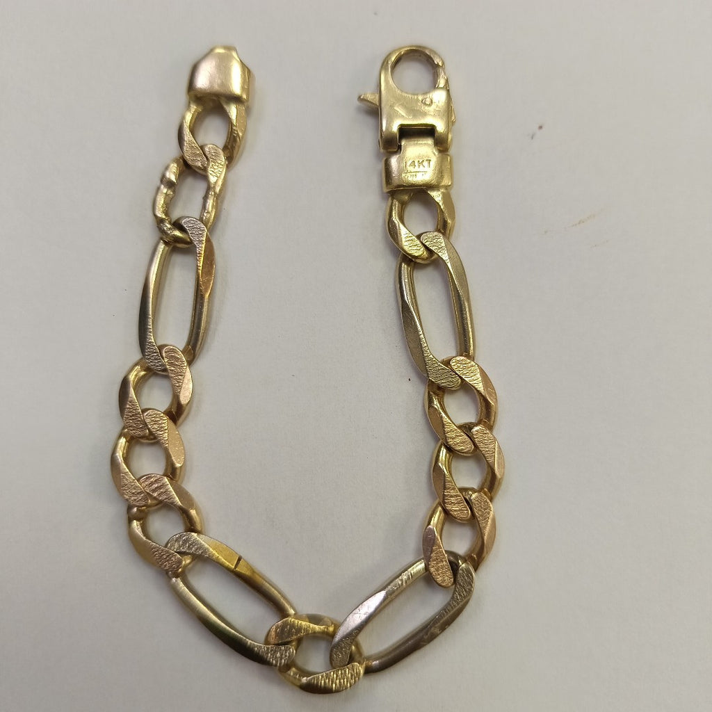 PULSERA ORO COMBINADO 14 K 27.5 GRMS (SEMINUEVO)