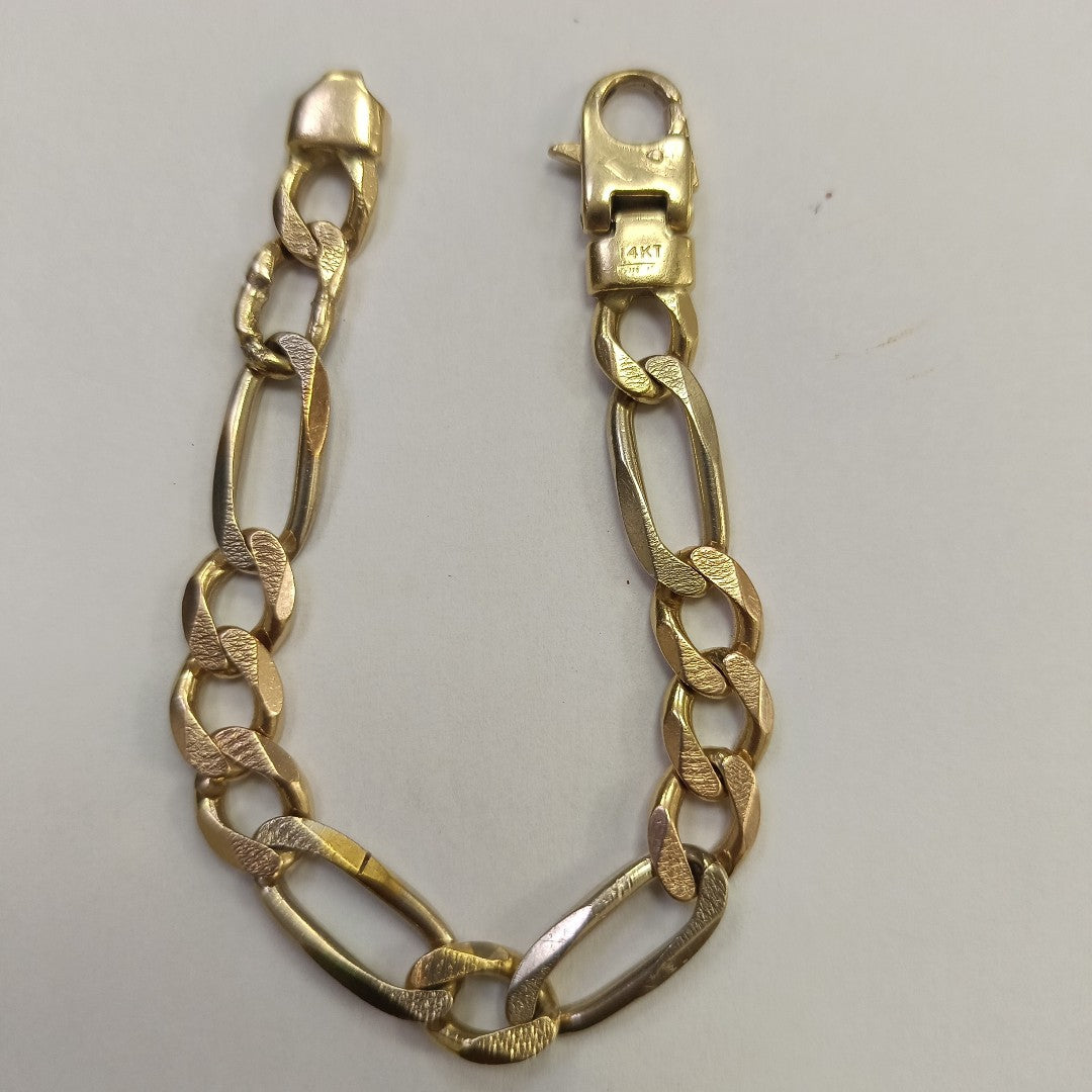 PULSERA ORO COMBINADO 14 K 27.5 GRMS (SEMINUEVO)