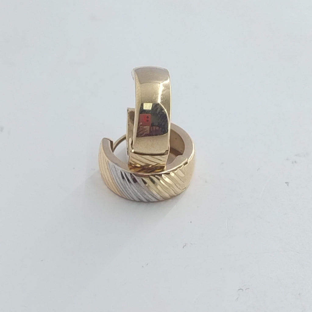 ARRACADAS PAR ORO COMBINADO 10 K 2.1 GRMS (SEMINUEVO)
