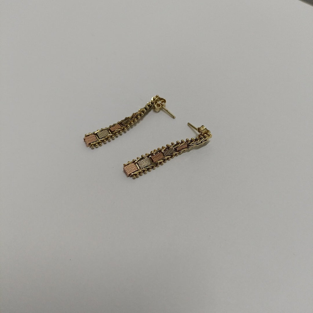 ARETES PAR ORO 14 K 4,00 GRMS (SEMINUEVO)
