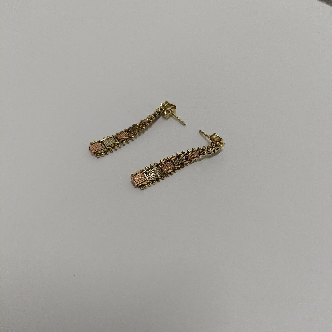 ARETES PAR ORO 14 K 4,00 GRMS (SEMINUEVO)