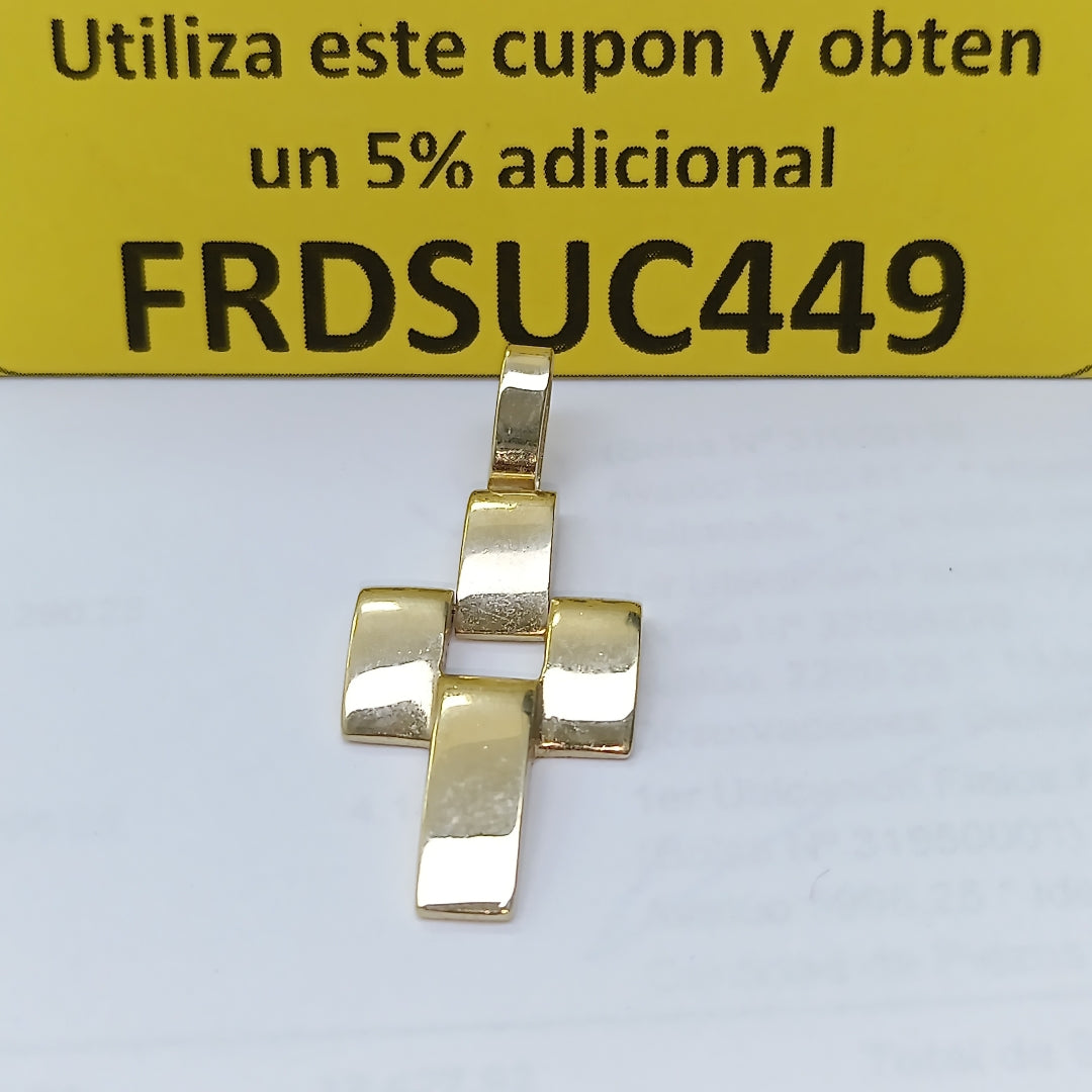 CRUZ,DIJE ORO 14 K 4,10 GRMS (SEMINUEVO)