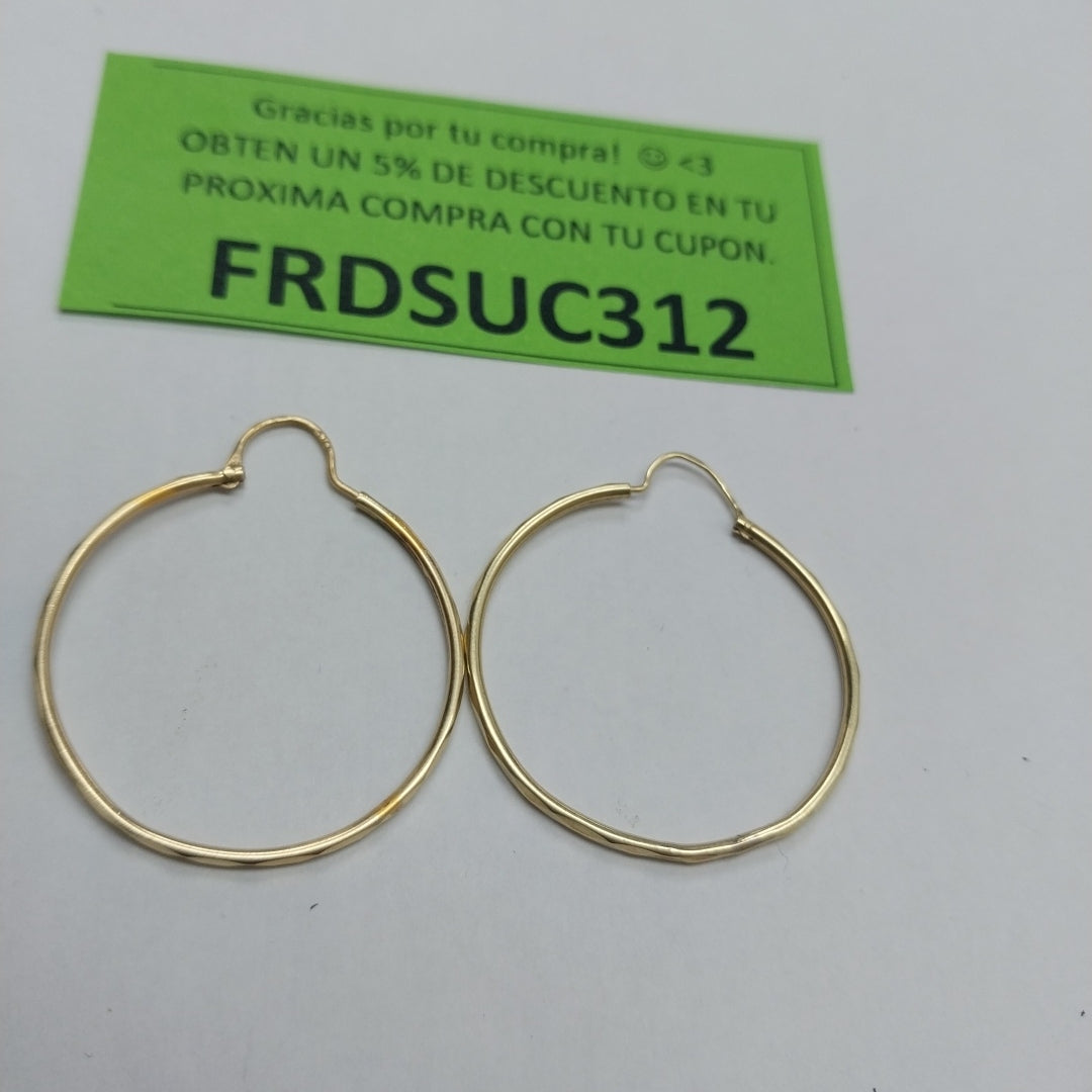 ARRACADAS PAR ORO 14 K 1.9 GRMS (SEMINUEVO)