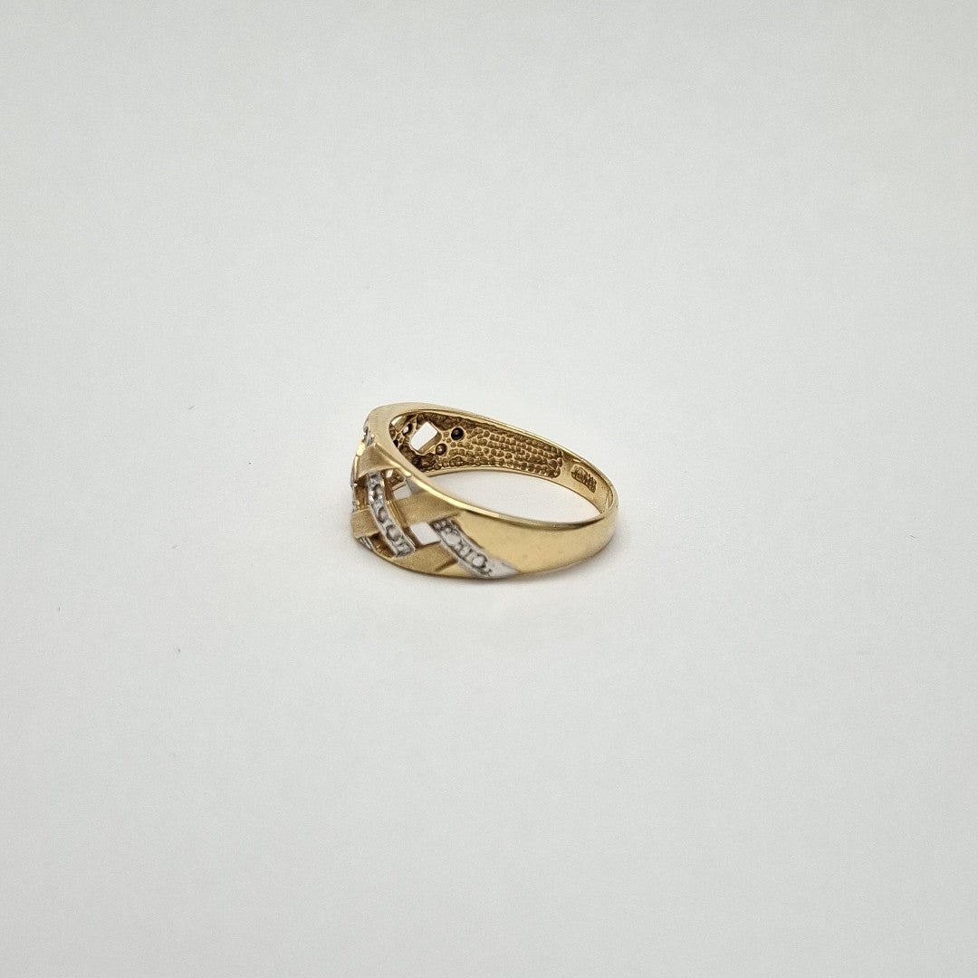 ANILLITO ORO COMBINADO 14 K 3,00 GRMS (SEMINUEVO)