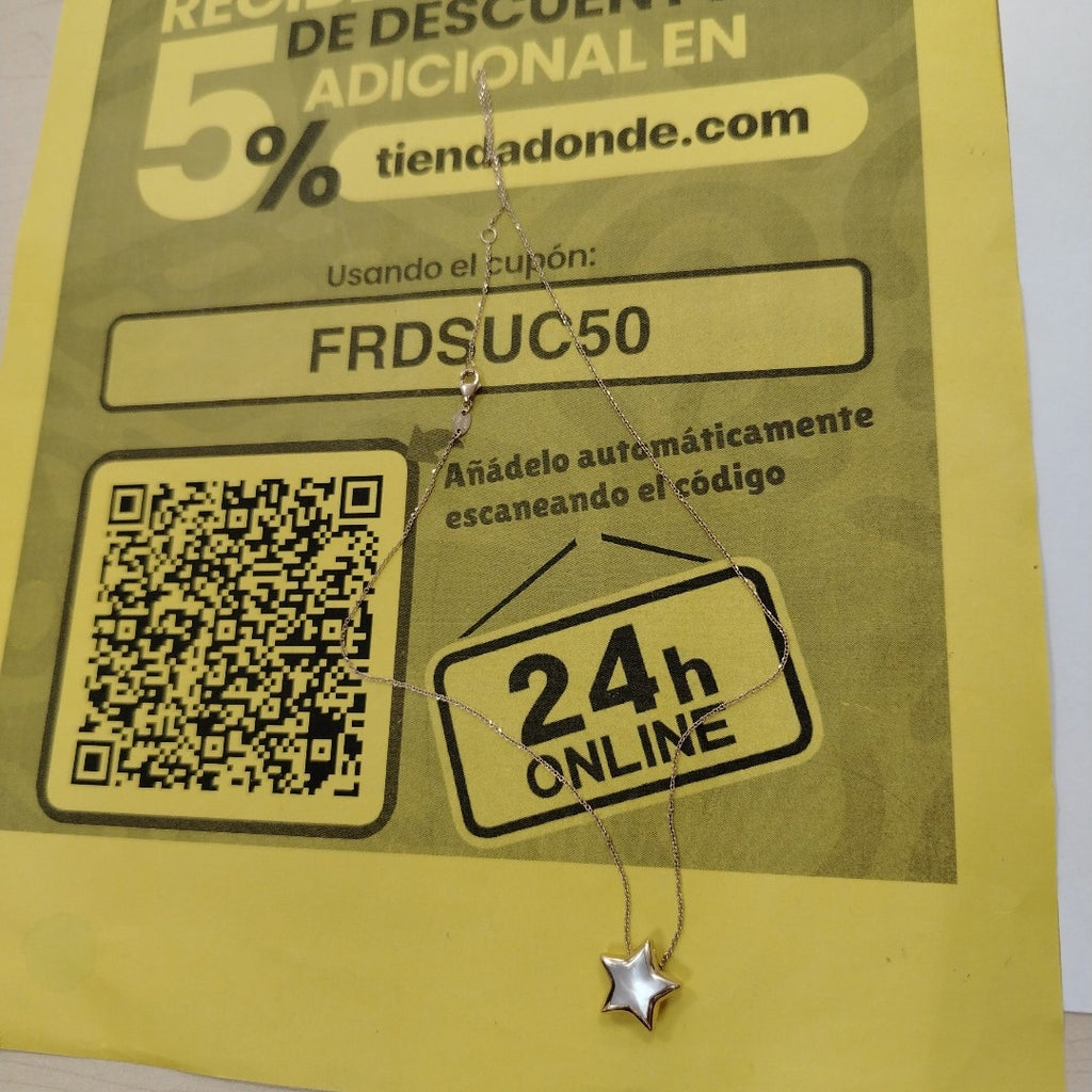 GARGANTILLA ORO 14 K 2.6 GRMS (SEMINUEVO)