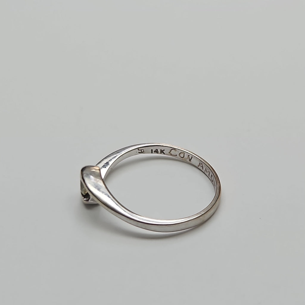 ANILLITO ORO, ORO BLANCO 14 K 1.7 GRMS (SEMINUEVO)