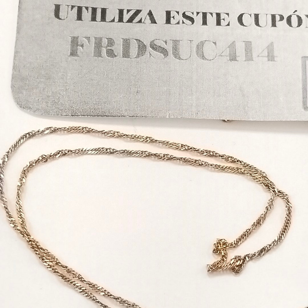CADENA ORO,ORO COMBINADO 10 K 3,00 GRMS (SEMINUEVO)