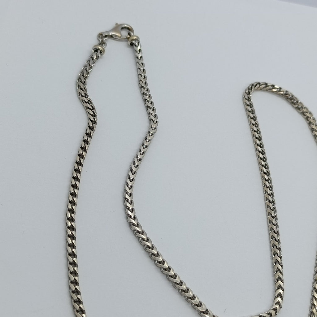 CADENA ORO BLANCO 14 K 32.4 GRMS (SEMINUEVO)