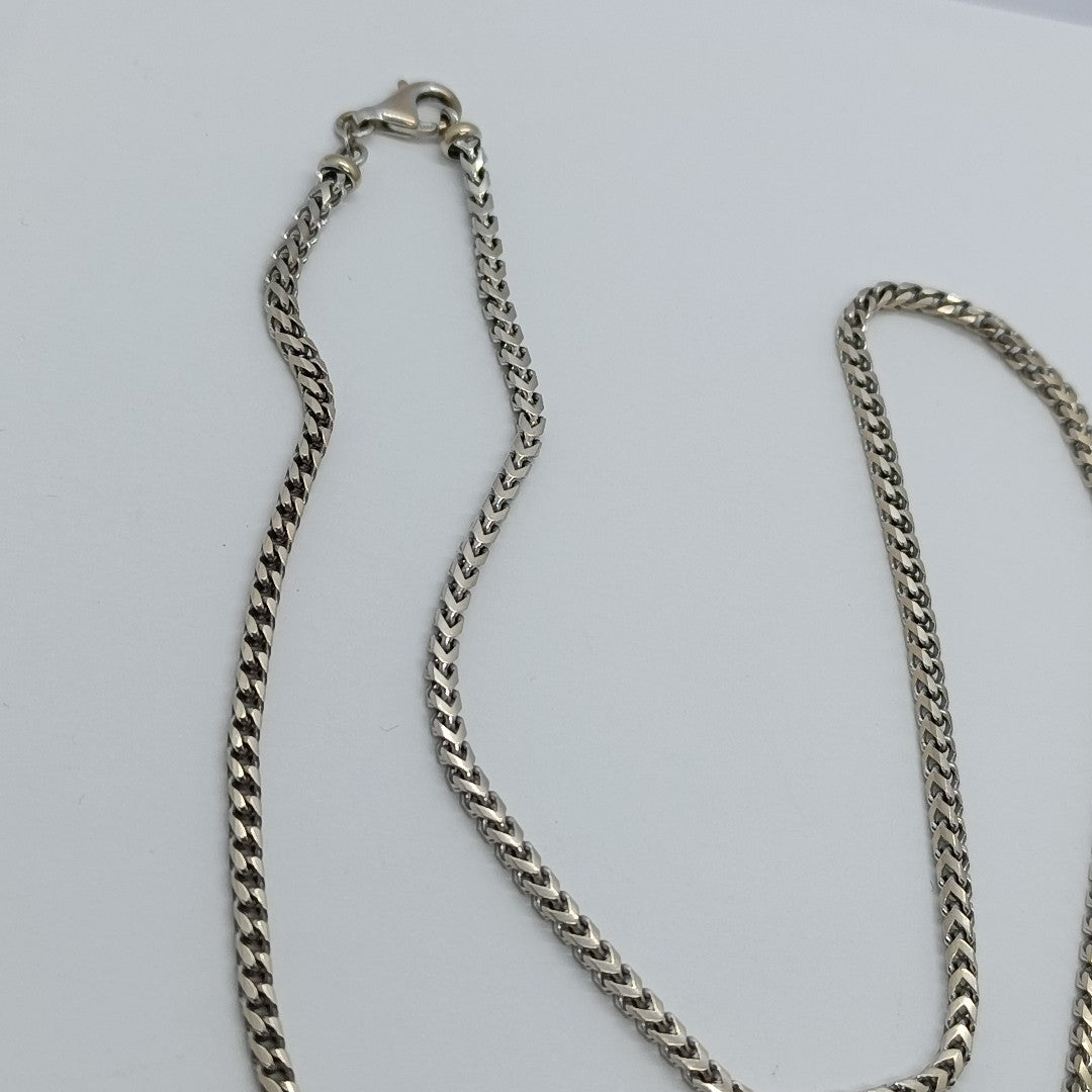 CADENA ORO BLANCO 14 K 32.4 GRMS (SEMINUEVO)