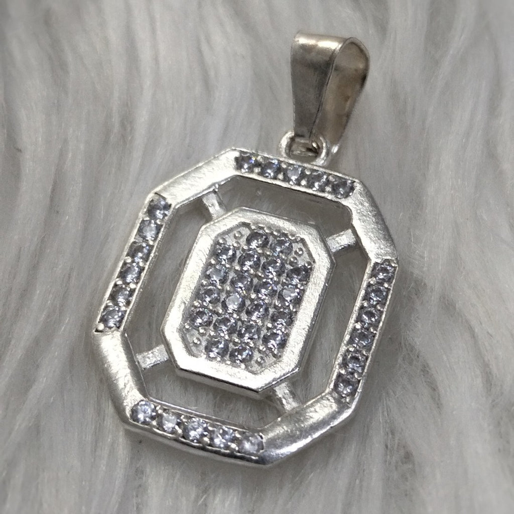 DIJE C/CIRCONIAS PLATA .925 3.5 GR (NUEVO)