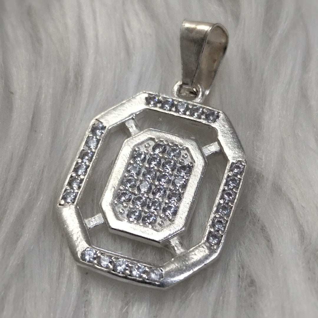 DIJE C/CIRCONIAS PLATA .925 3.5 GR (NUEVO)