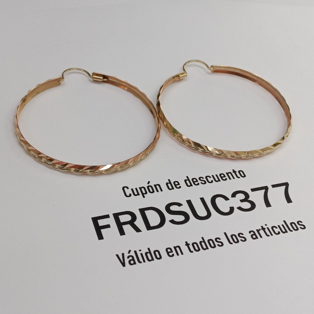 ARRACADAS PAR ORO 8 K 4.6 GRMS (SEMINUEVO)