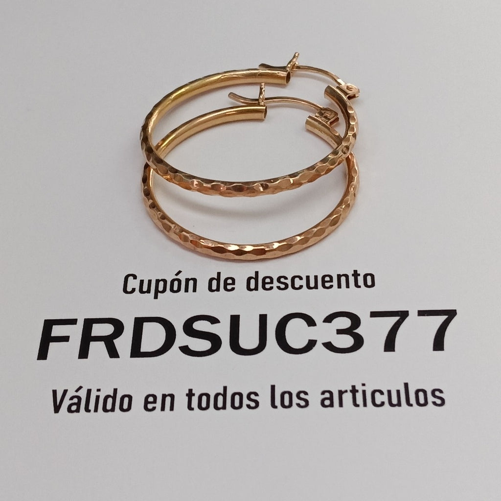 ARRACADAS PAR ORO 10 K 3.5 GRMS (SEMINUEVO)