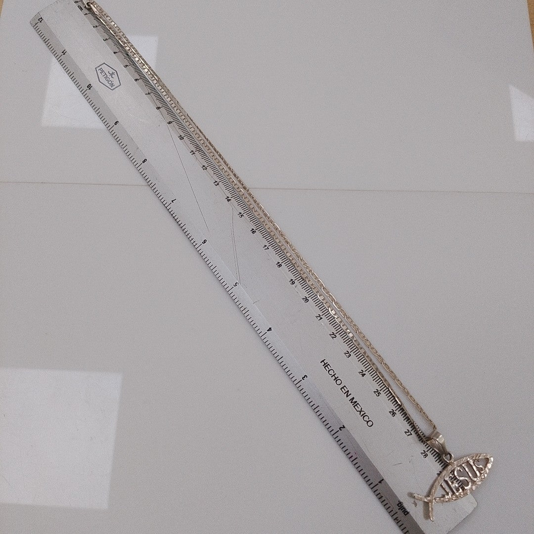 CADENA, DIJE PLATA 8.9 GRMS (SEMINUEVO)