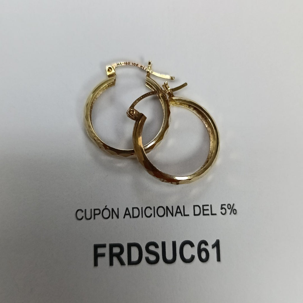 ARETES PAR ORO 10 K 1,70 GRMS (SEMINUEVO)