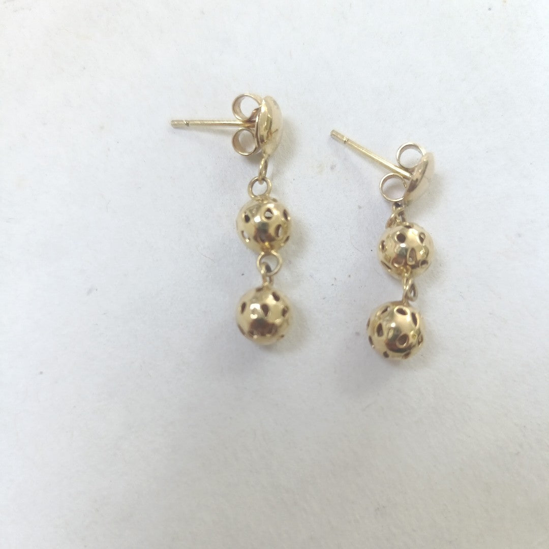 ARETES PAR ORO 14 K 3 GRMS (SEMINUEVO)