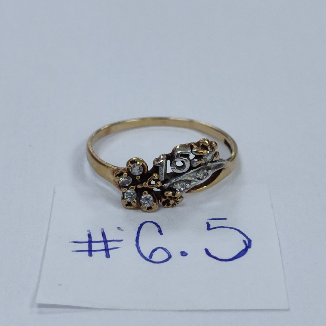 ANILLO ORO 10 K 1,30 GRMS (SEMINUEVO)