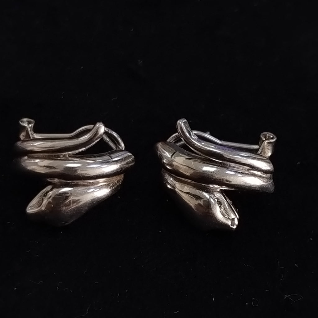 ARETES PAR ORO BLANCO 14 K 5,70 GRMS (SEMINUEVO)