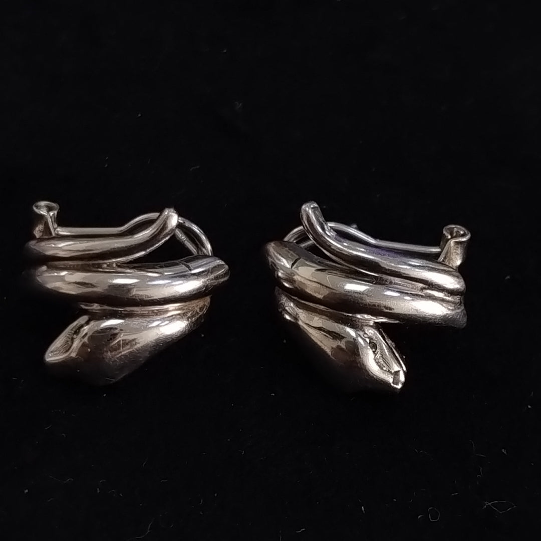 ARETES PAR ORO BLANCO 14 K 5,70 GRMS (SEMINUEVO)