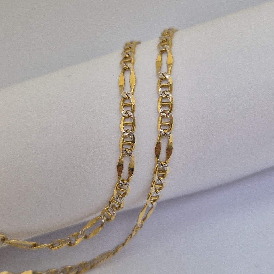 CADENA ORO, RODIADO 14 K 7.8 GRMS (SEMINUEVO)