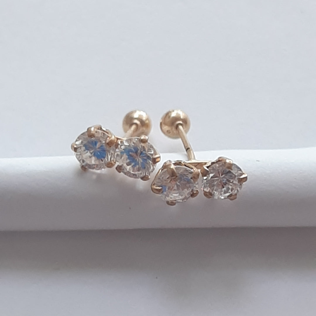 BROQUELES PAR ORO 14 K 0.8 GRMS (SEMINUEVO)