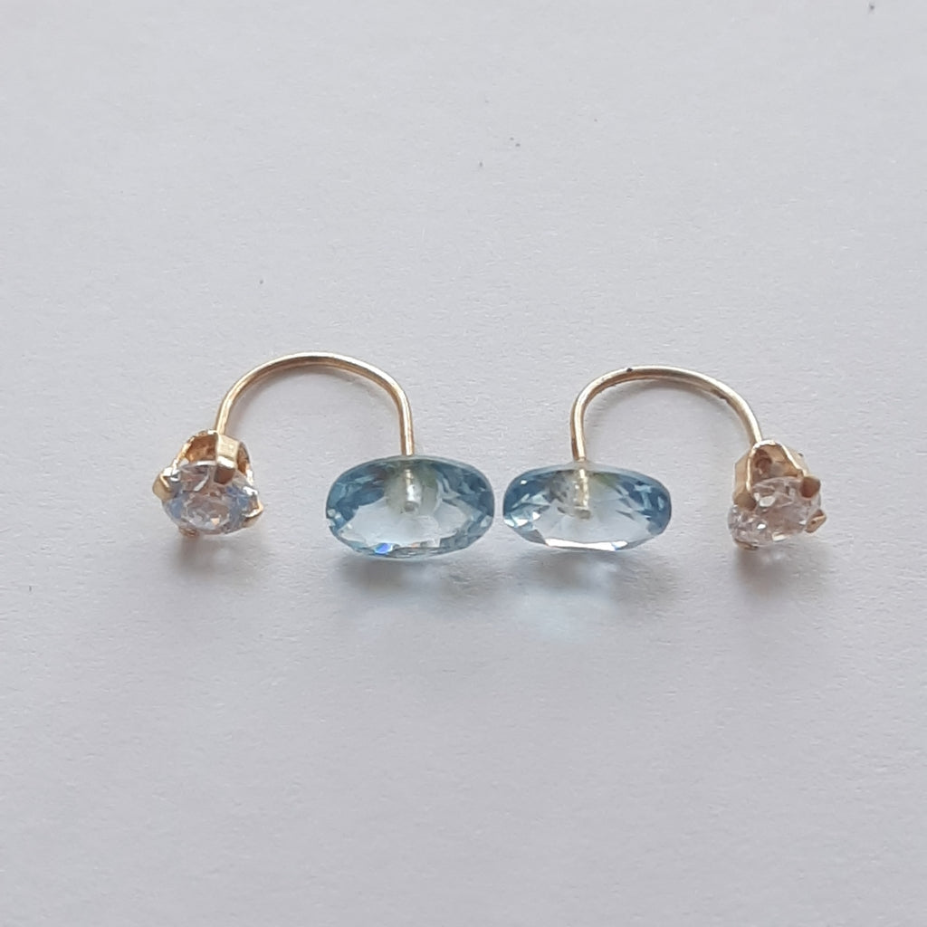 BROQUELES PAR ORO 14 K 0.8 GRMS (SEMINUEVO)