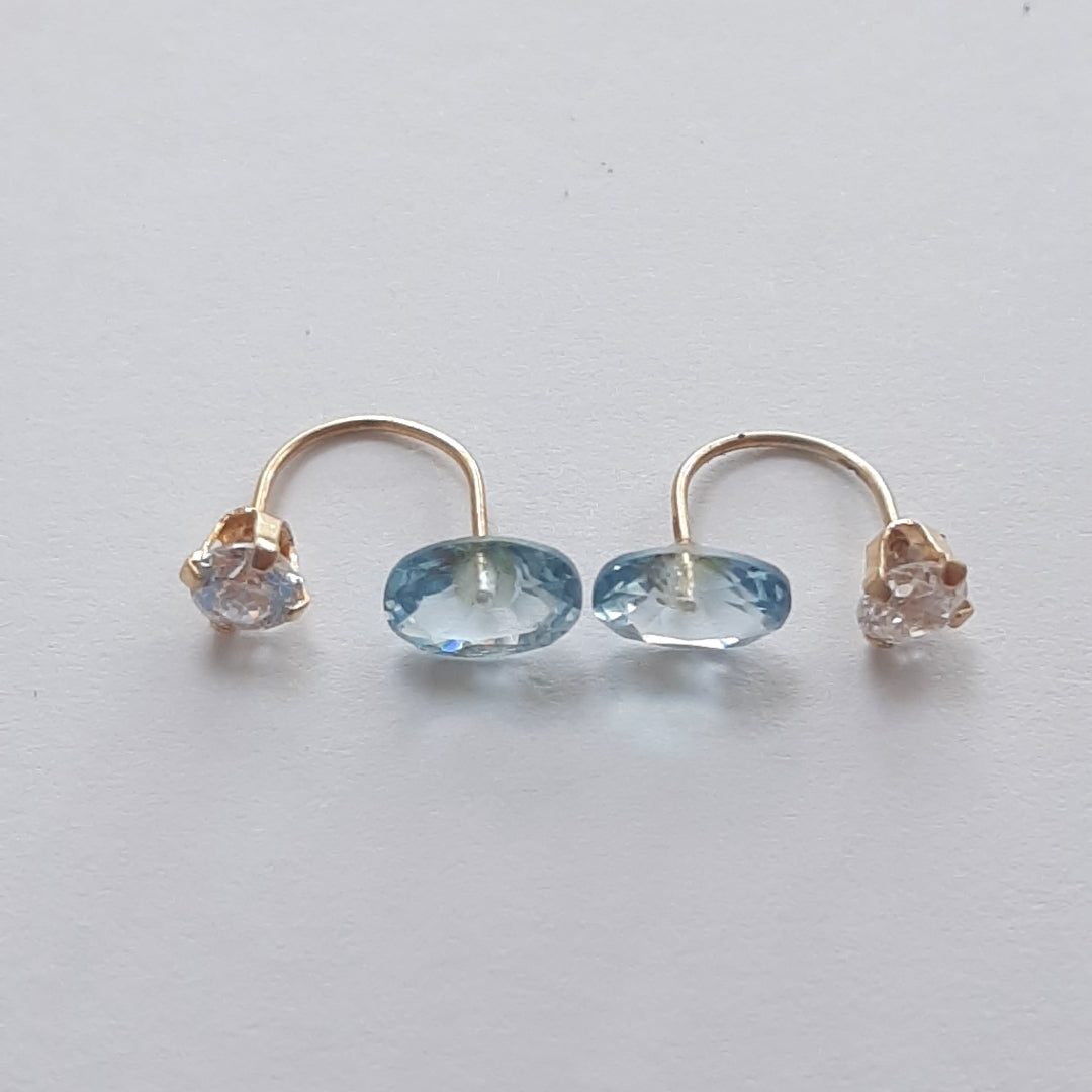 BROQUELES PAR ORO 14 K 0.8 GRMS (SEMINUEVO)