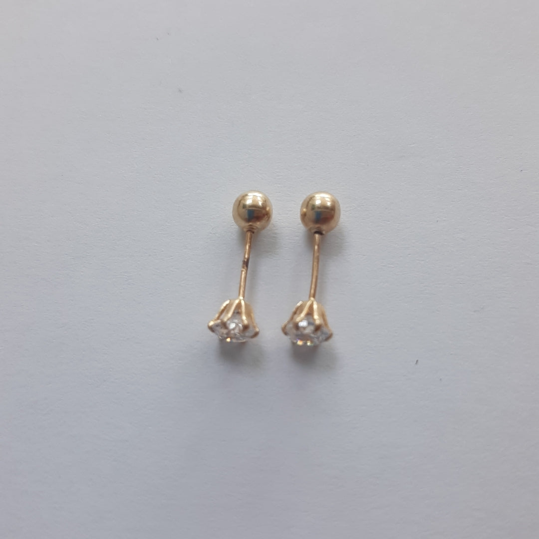 BROQUELES PAR ORO 14 K 0.4 GRMS (SEMINUEVO)