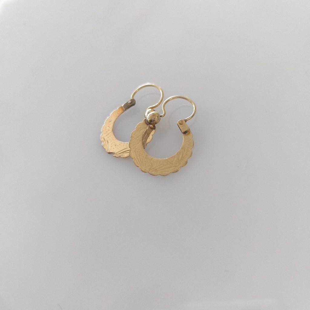 ARRACADAS PAR ORO 10 K 2.5 GRMS (SEMINUEVO)