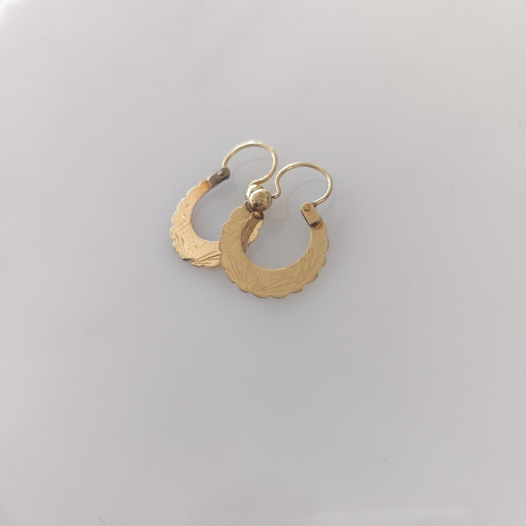 ARRACADAS PAR ORO 10 K 2.5 GRMS (SEMINUEVO)